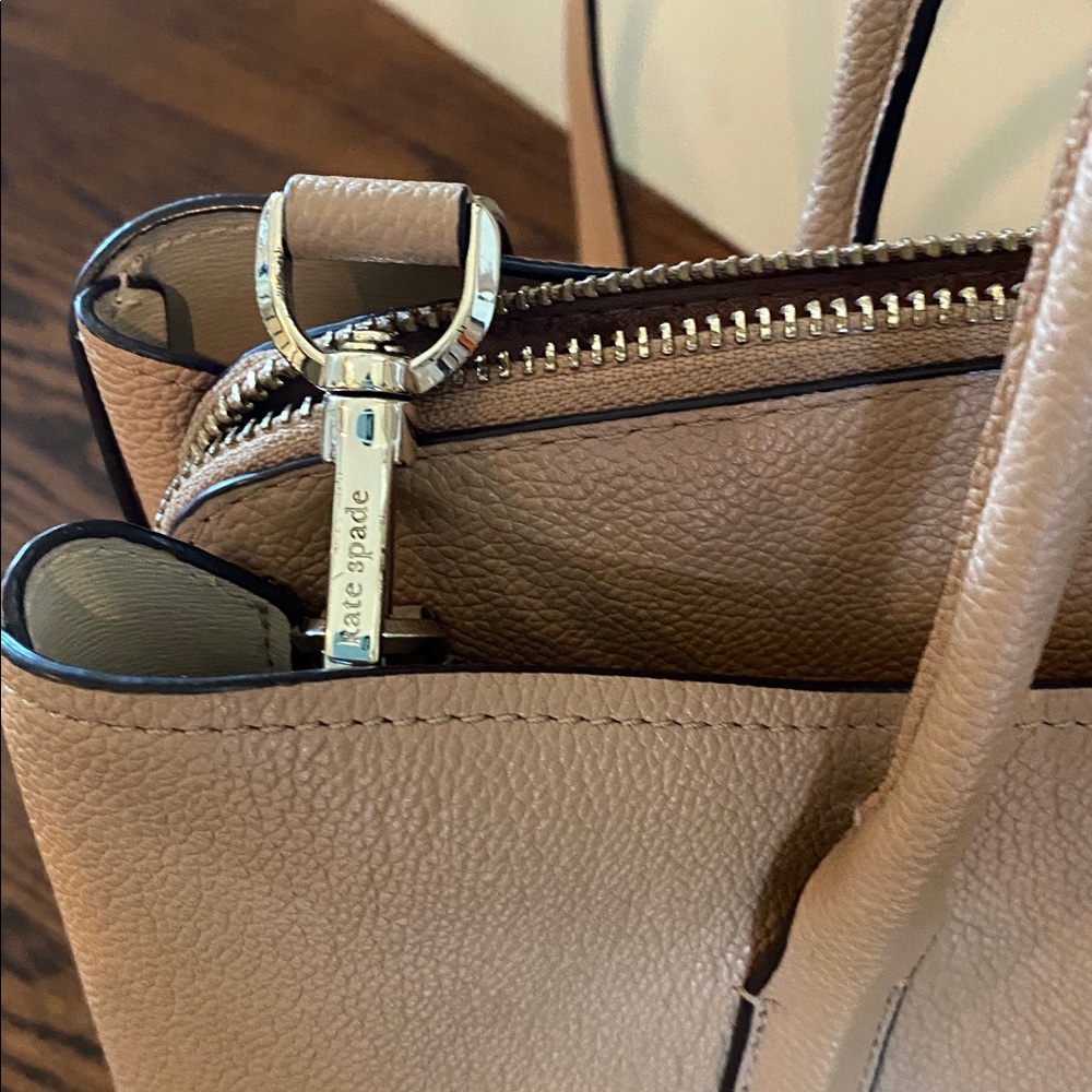 Kate Spade Beige Leather Tote - Picture 7 of 8